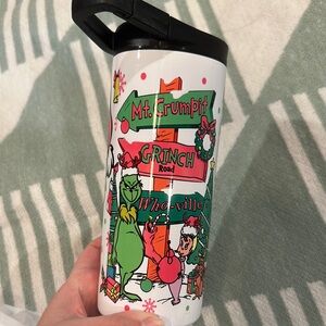 Grinch Travel Mug with Black Lid